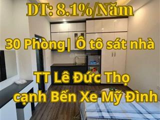 8.1%/năm, cực hiếm trung tâm lê đức thọ ccmn dòng tiền  ô tô đỗ sát nhà  120m2  2x tỷ