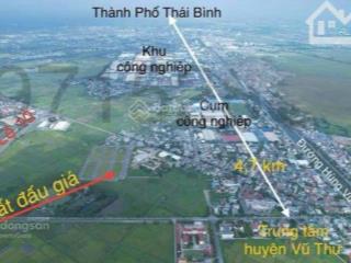 Bán đấu giá 60m2 x2 lô liền nhau tại xã minh quang, vũ thư, thái bình, giá 1,7 tỷ, hot! uy tín