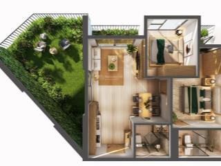 Bán căn hộ 2 ngủ siêu hiếm có sân vườn gần 30m² tại sky forest ecopark