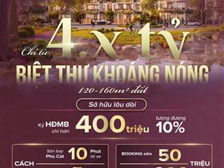 Mở bán giai đoạn 1 baia retreat hội vân khu nghỉ dưỡng suối khoáng nóng tự nhiên 80 độ