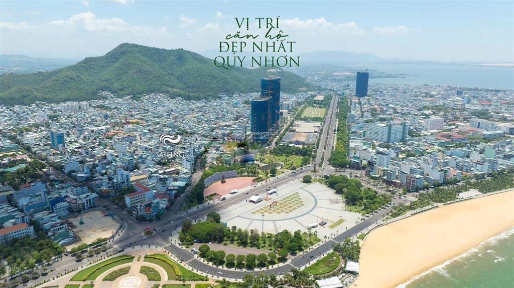 Căn góc 2pn view quảng trường  giá chỉ 2,85 tỷ  tầng 2x  (toà b) căn hộ the sailing quy nhơn