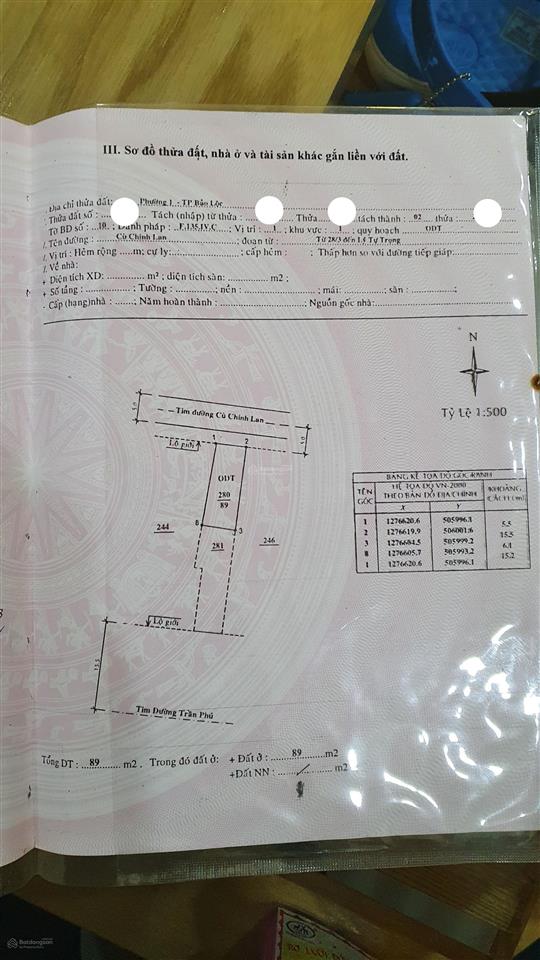 Bán nhà mặt tiền view sông, siêu hiếm ở bảo lộc 89m2