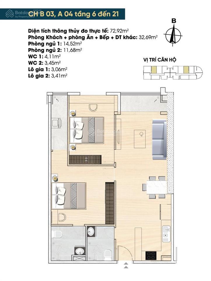 Bán căn chung cư 72,9 m2 tại tây hồ riverview, view sông hồng đẹp  thoáng mát. sổ đỏ trao tay