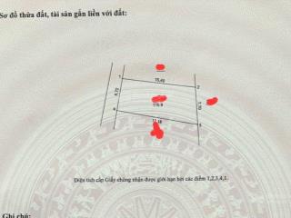 Đất đẹp giá tốt gần ql23. 115.9m mt 6,72m. oto 7 chỗ vào tận nơi nh phúc lộc thôn nhì, vân nội đa