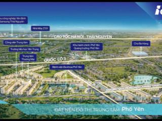 Mở bán quỹ đất nền ngoại giao dự án yên thứ city, phổ yên, thái nguyên, giá hơn 2 tỷ. sẵn sổ đỏ