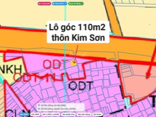 Cần bán 110m2 đất hai mặt tiền thôn kim sơn, xã thuận an, hn  có thể chia làm 2 lô