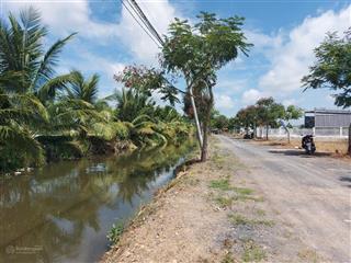 Bán đất làm nhà vườn 420m2 10x42m, view kênh sông, 1/ đường vành đai 4, ngay chợ đức hòa
