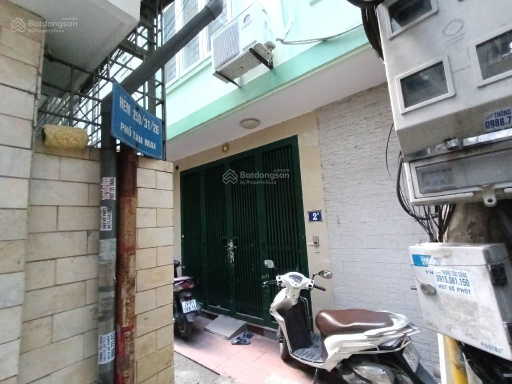 Bán nhà phố tân mai 43m2 5 tầng ô tô đỗ cổng, nội thất gỗ lim không qh