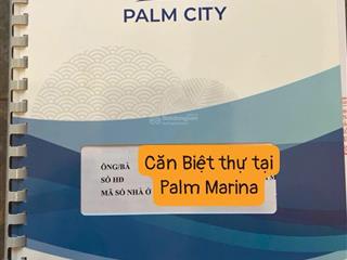 Chính chủ không muốn nhận sổ, cần bán nhanh căn biệt thự tại palm city/ palm marina