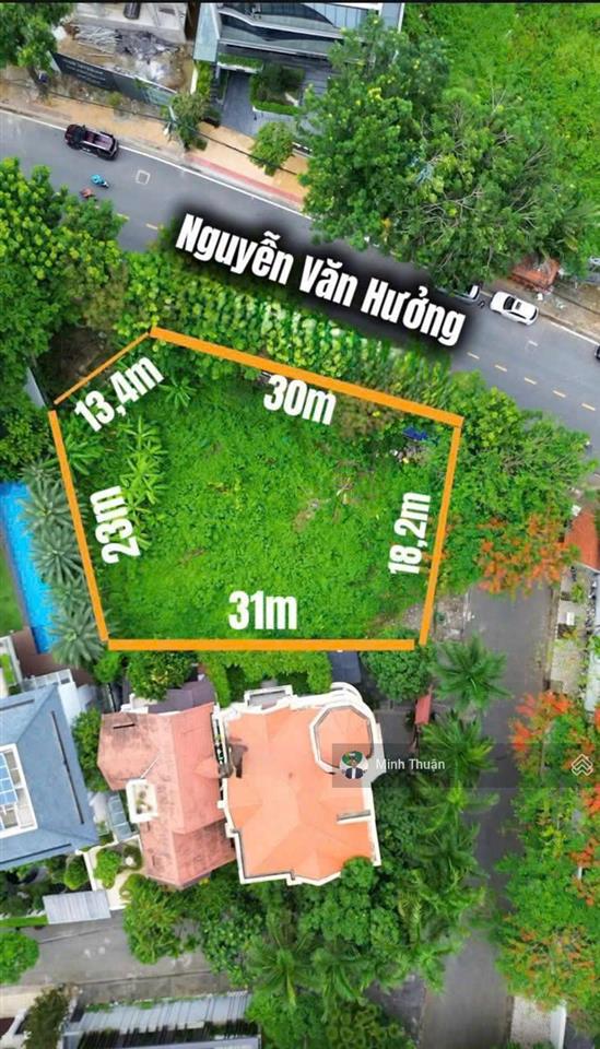 Bán lô đất đẹp nhất nguyễn văn hưởng ! góc 2 mặt tiền  30x18m  xây hầm 5 tầng  gía chỉ 285tr/m2