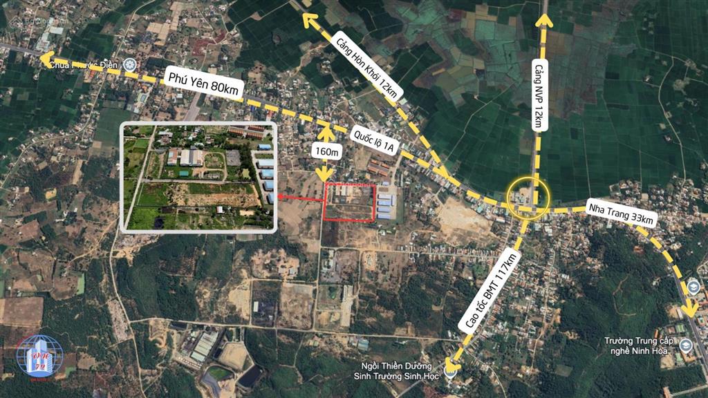 Cho thuê kho, bãi, nhà xưởng khu vực khánh hoà