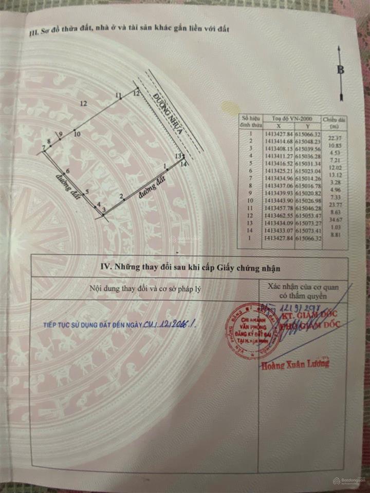 Chủ kẹt tiền cần bán gấp lô đất lúa quy hoạch thổ trung tâm tu bông, vạn ninh