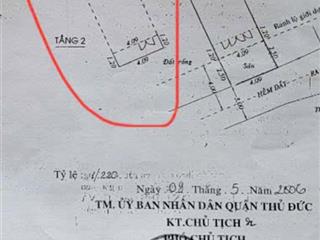 5,5 tỷ nhà 1 trệt 1 lầu hoàn công hxh cạnh vạn phúc100 m2 full thổ 5,5 tỷ tl. sổ vuông a4