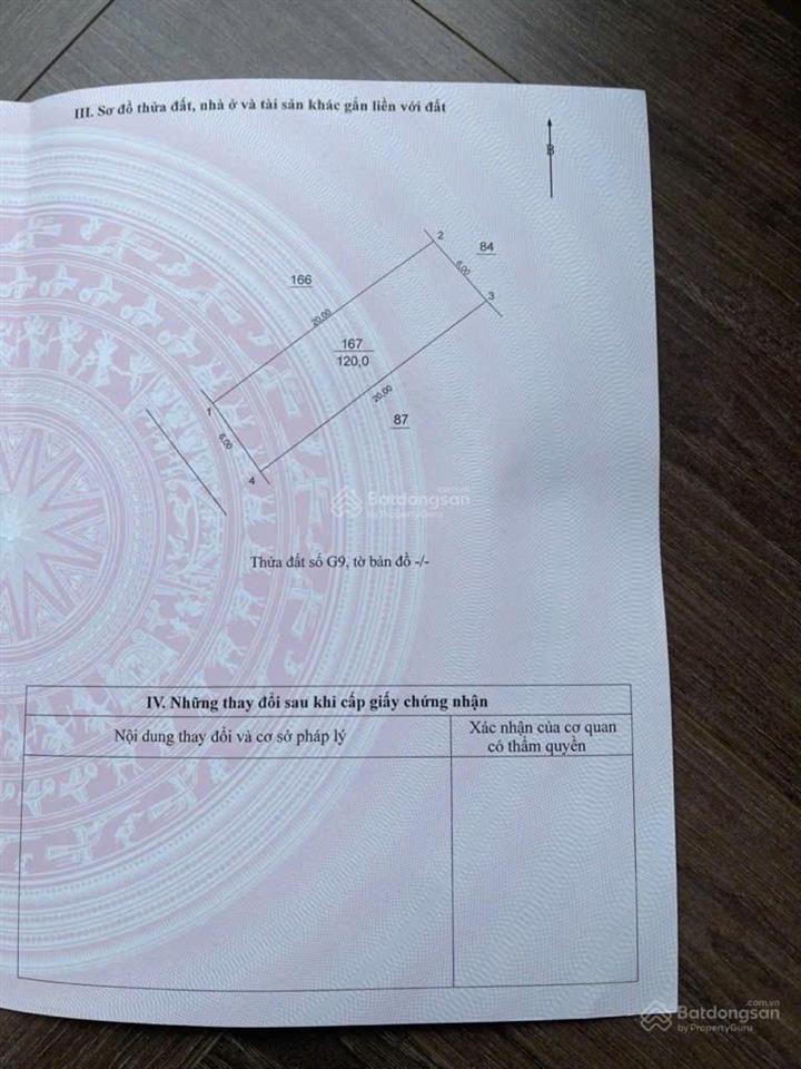 Giảm 3 tỷ bán đất khu đấu giá gần viện 103 120m2, mặt tiền 6m