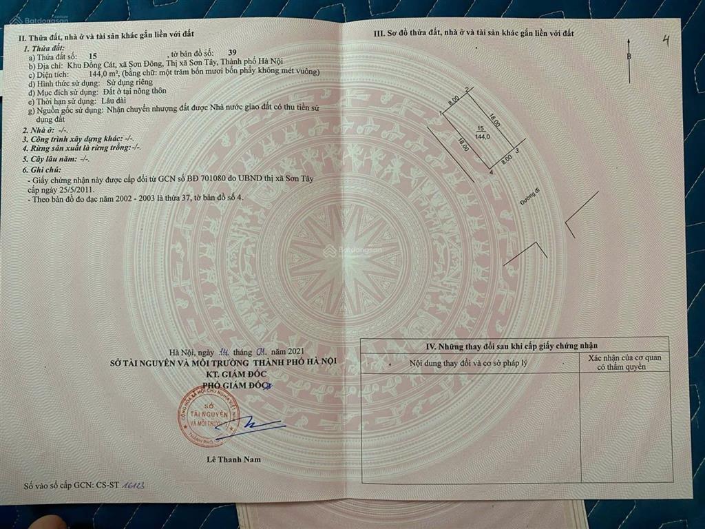 Siêu phẩm lô góc hai mặt tiền đẹp giá đầu tư tại sơn đông, sơn tây (giáp hoà lạc)