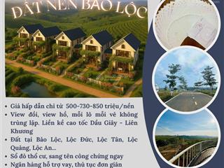 Bán đất ven hồ tại lộc đức, bảo lâm, lâm đồng, 5 triệu/m2 có thổ cư, sổ đỏ công chứng trong ngày