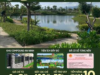 Chỉ 6tr/m2 sở hữu ngay đất nền view đồi săn mây dt 140m2 sổ đỏ, thổ cư toàn phần, xây dựng tự do