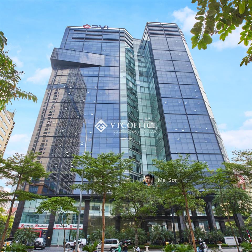 Pvi tower còn trống các diện tích cho thuê từ 150m2 đến 539m2