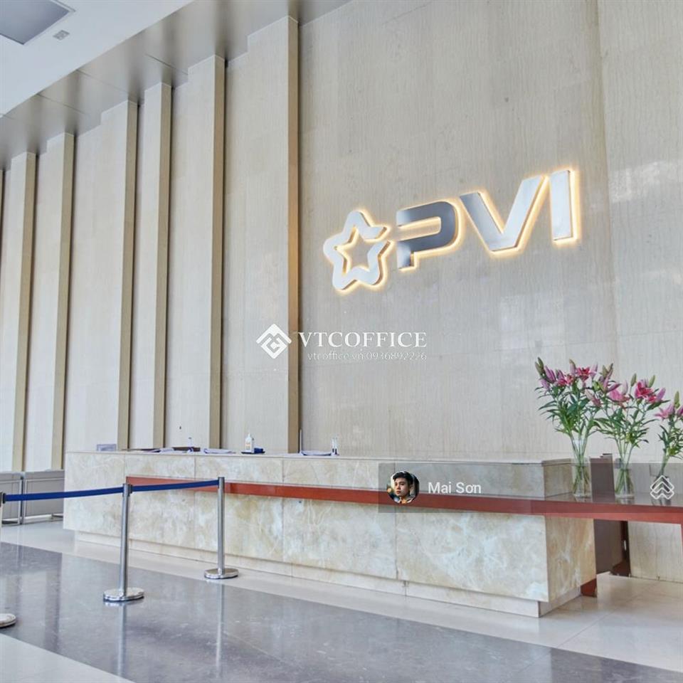 Pvi tower còn trống các diện tích cho thuê từ 150m2 đến 539m2