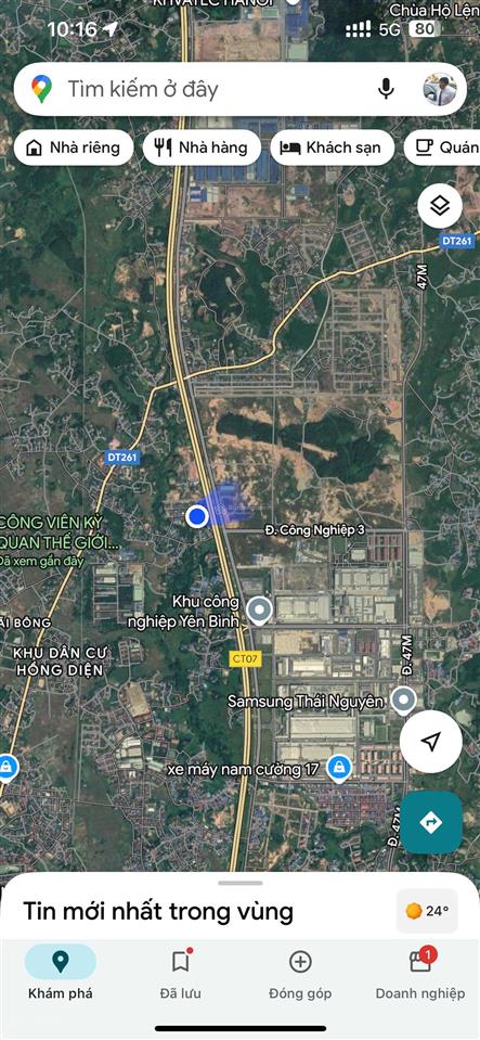 Bán gấp 125m2 đất đối diện samsung cách 300m phổ yên thái nguyên