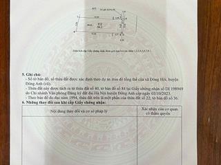 Chuyển nhượng 84m2 đông trù, đông hội, tặng nhà 3 tầng dân xây chắc chắn, ngõ thông  oto vào.