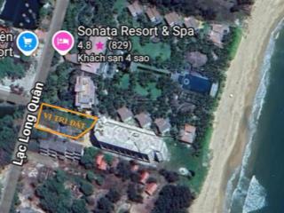 Bán 1500 m2 đất mặt tiền lạc long quân, kề ranh resort 4 sao sonata tiến thành