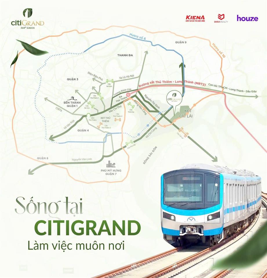 Sang nhượng căn 2pn 2wc citi grand giá tốt, tầng trung, view sông q1, hỗ trợ vay ngân hàng.