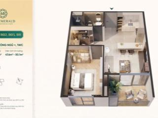 Căn hộ 1pn+, hoàn thiện 80% nội thất cao cấp, view hồ bơi, tiện ích nội khu mát mẻ, giá tốt nhất