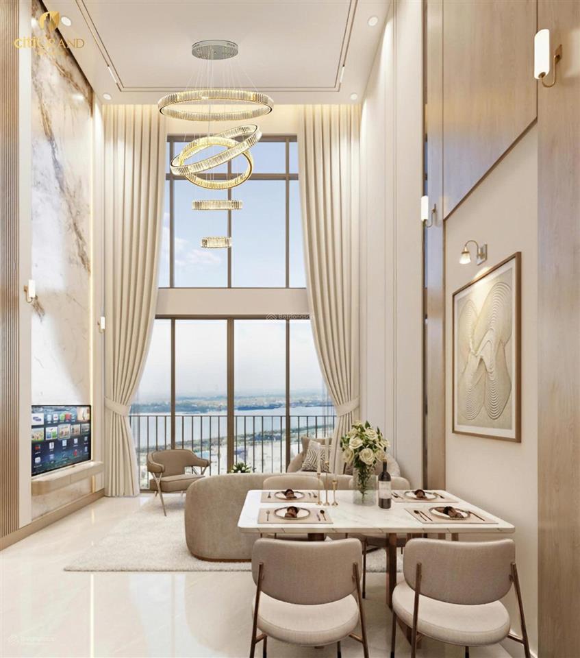 Cần bán căn góc duplex citi grand, trần cao 5,4m, view landmark 81, q1, hỗ trợ vay ngân hàng