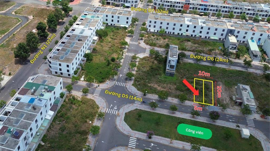 Bán 2 lô liền kề đối diện công viên khu đô thị bàu xéo giá 1.850 tỷ/lô