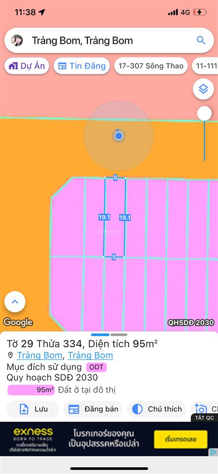 Bán đất đối diện trường học khu đô thị bàu xéo, giá 1.550 tỷ sổ sẵn