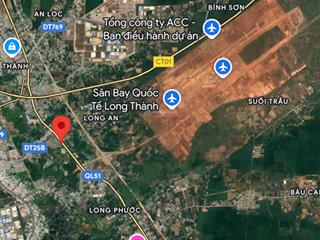 Bán 3000m2 mặt tiền kinh doanh ql51, liền kề sân bay long thành