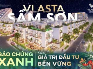 Bán gấp bt 3 tầng, 198m2 tại vlasta sầm sơn, 9,6 tỷ vnd