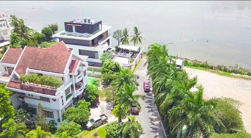 Góc 2 mặt tiền view sông sài gòn, cụm nguyễn văn hưởng. dt(15x21m). ctxd hầm 4 tầng thang máy