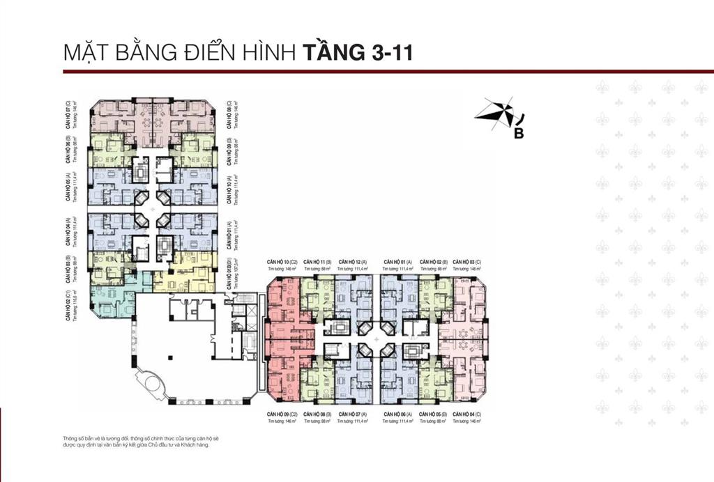 Bán căn góc 146m2  3pn tầng thấp dự án d'. le roi soleil 59 xuân diệu