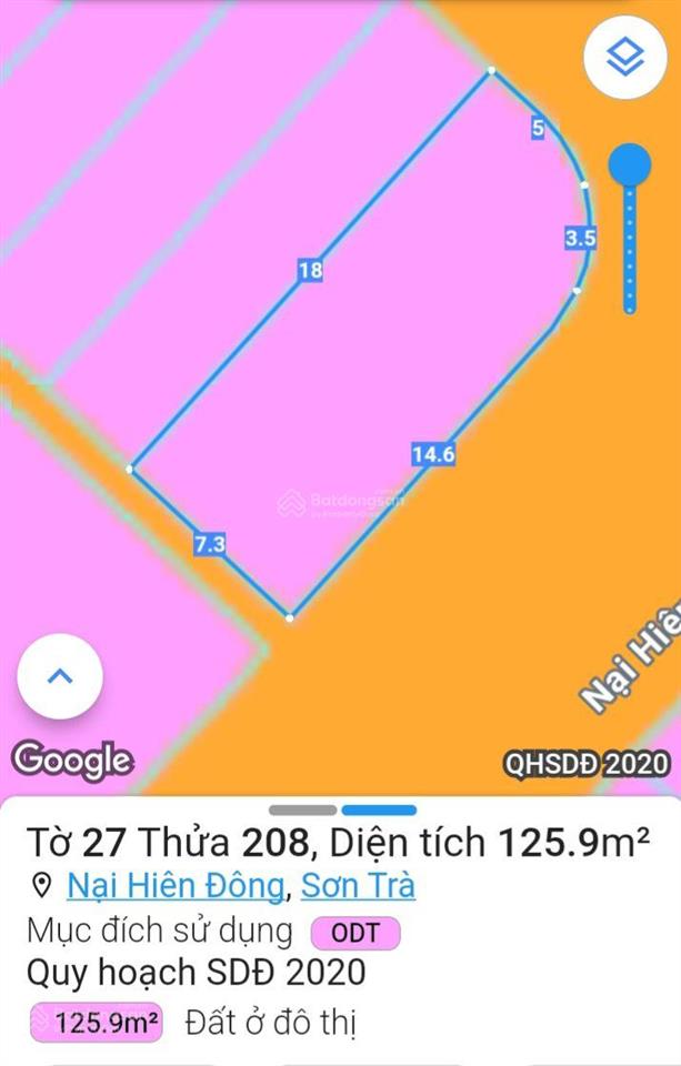 Bán lô góc 2 mặt tiền đẹp khu tđc nại hiên đông, sơn trà, đà nẵng