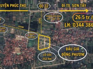 (hiếm) bán lô góc gần quốc lộ 32 view công viên giá đẹp rẻ 20%
