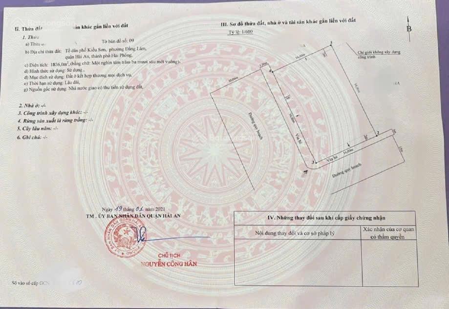 Bán đất lô góc xây cao tầng lô 18 lê hồng phong phường đằng lâm sau tòa án