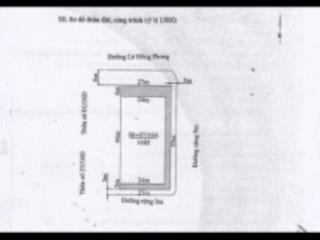 Bán 1485m2 đất mặt đường đường lê hồng phong, hải phòng xây cao tầng