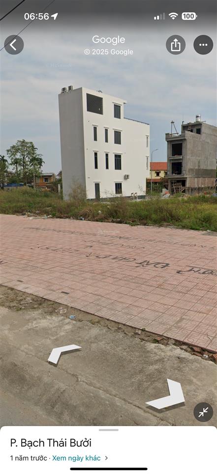 Bán đất mặt đường bạch thái bưởi, quận ngô quyền 160 triệu/m2 ngang 5m