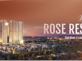 Căn hộ 50m2 tại rose residence, chỉ 2,016 tỷ, 2pn, 1wc, hướng đông nam
