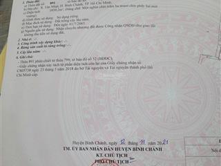 Chính chủ cần bán miếng đất cln 2.000m2 tại đường d4, xã tân nhựt, h.bình chánh
