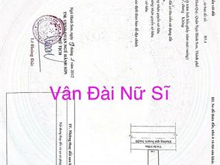 Bán đất nền 104m2, 3,7 tỷ ở đường vân đài nữ sĩ, hòa quý, ngũ hành sơn, đà nẵng