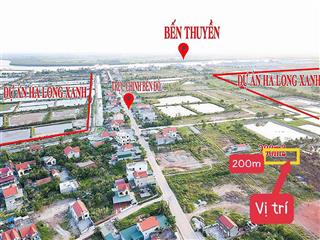 Đất đấu giá khu 12 chưa hạ tầng ô góc 2 mặt tiền quay vin