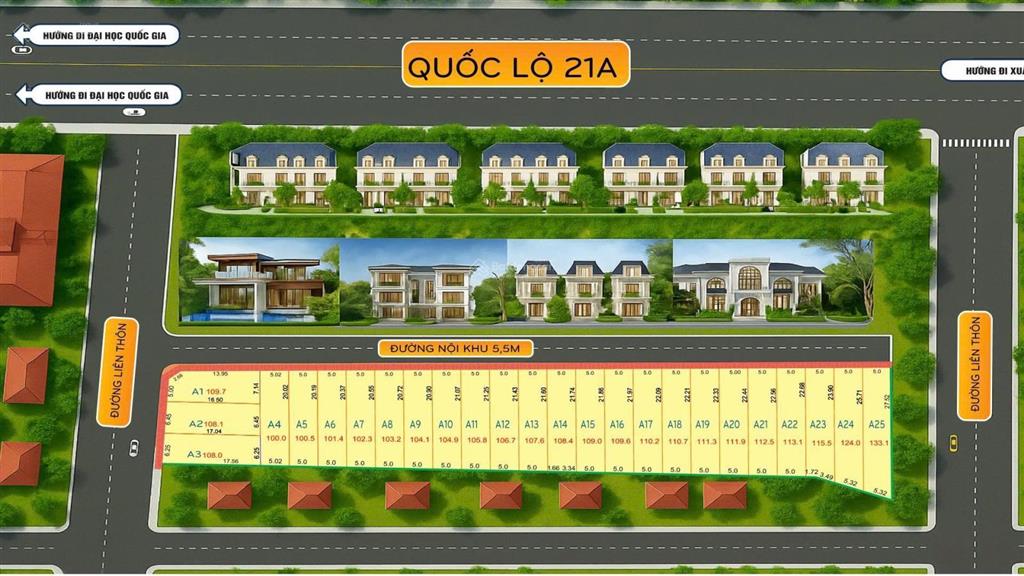 Bán đất tại đường phú cát, xã phú cát, quốc oai, hà nội, 21 triệu / m2, 106 m2