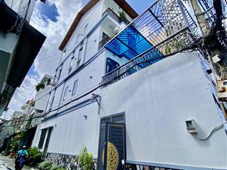 Bán nhà p12 gò vấp, lô góc hẻm xe hơi thông gần emart phan huy ích, 4 tầng, full nội thất xịn