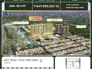 The global city  lumière midtown  chuyển nhượng căn hộ 1pn giá tốt đối diện trung tâm thương mại.