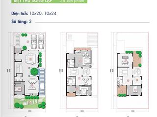 Biệt thự đơn lập. 11.9 x 24. góc 2 mt. view công viên. cách pmh q7 9km, nam sài gòn 13.2 tỷ