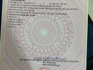 SỞ HỮU NGAY ĐẤT ĐẸP - GIÁ TỐT - Vị Trí Đắc Địa Tại Thôn Hợp Thung, Xã Thanh Sơn, Huyện
