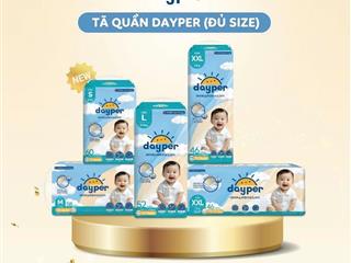 THÔNG TIN SẢN PHẨM TÃ DAYPER -  Tã/bỉm quần Dayper đủ size - Super Hive Dry mới, thấm hút